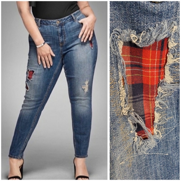 lane bryant ripped jeans